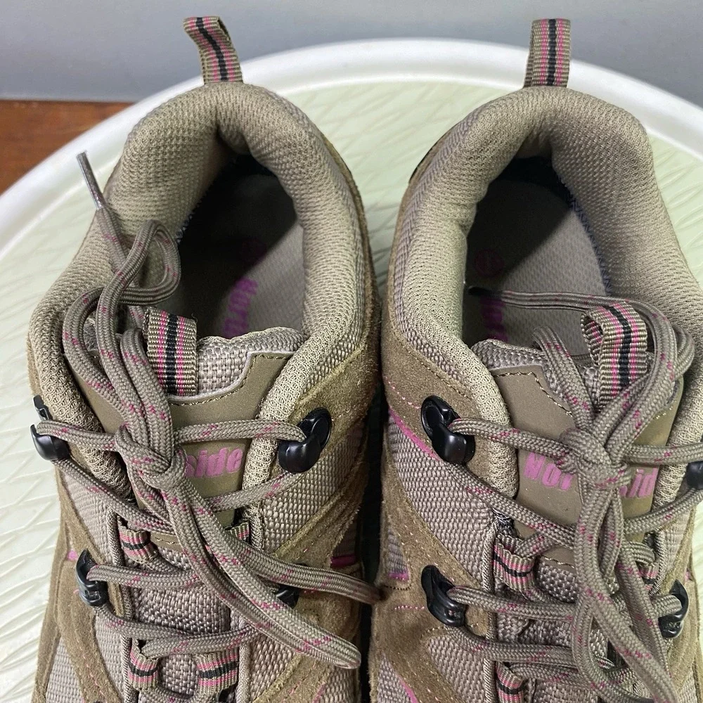 Northside Women Suede Snohomish Waterproof Hiking Boot Brown&Purple Shoe 9.5 EUC